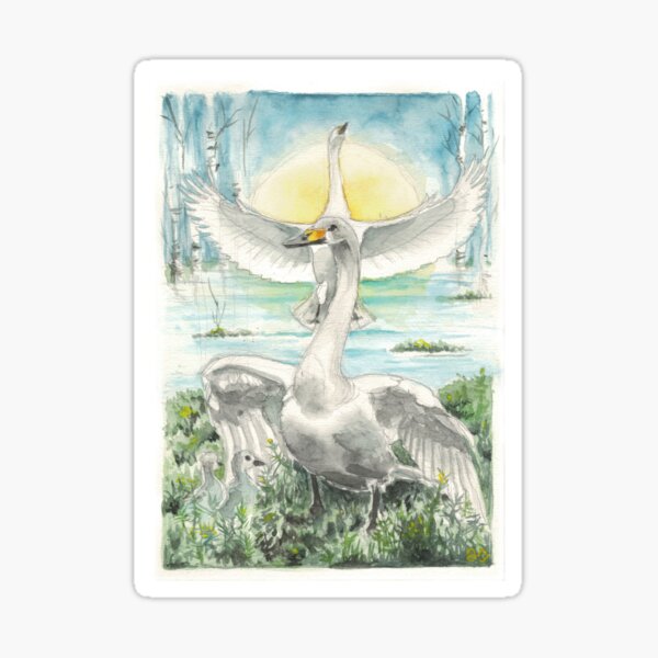 Mère Cygne Sticker