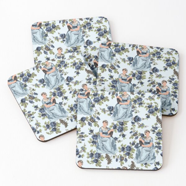 Item preview, Jane Austen Floral Print designed and sold by Annalisa-Jones.
