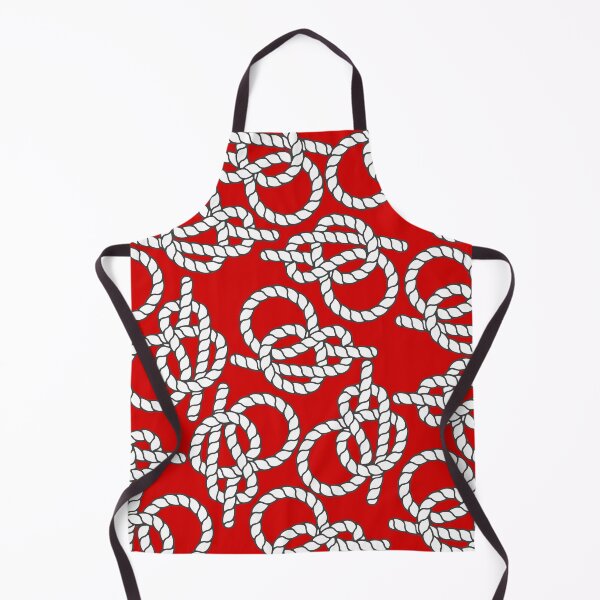 Item preview, Red Nautical Knots Print designed and sold by kapotka.