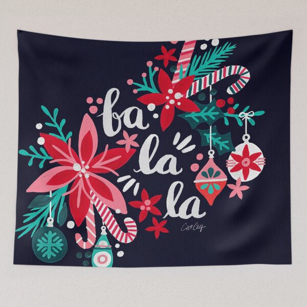 Item preview, Fa La La Bouquet – Navy designed and sold by Cat Coquillette.