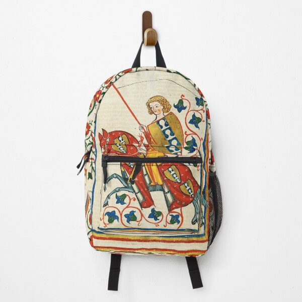 Item preview, MEDIEVAL KNIGHT HORSEBACK AND RED WILD ROSES designed and sold by BulganLumini.