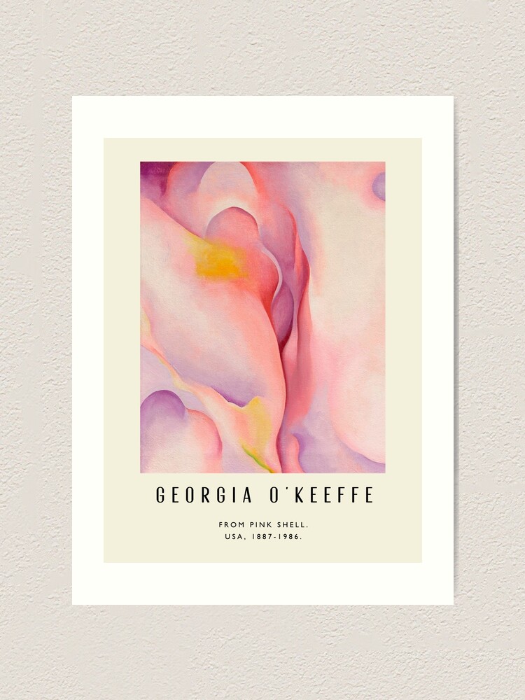 Alternate view of Poster-Georgia O'Keeffe-From Pink shell. Art Print