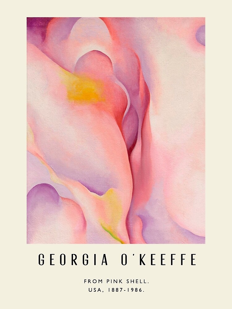 Poster-Georgia O'Keeffe-From Pink shell. by WhiteSheet