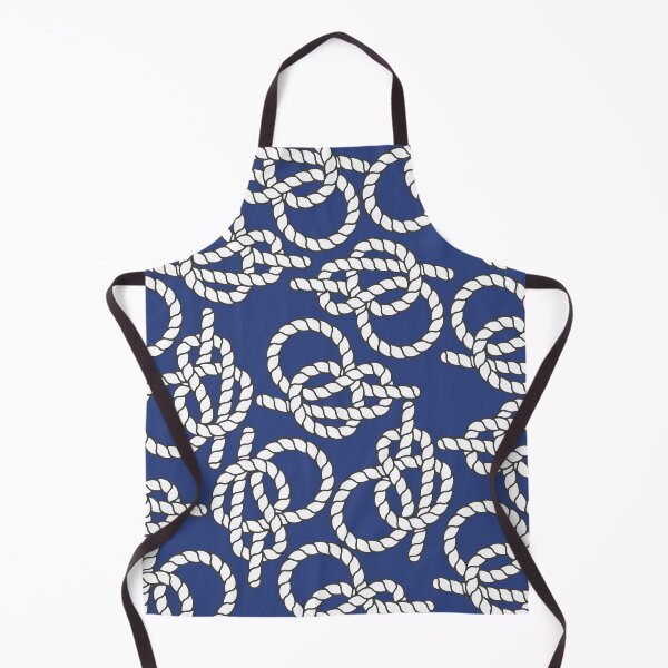 Item preview, Blue Nautical Knots Print designed and sold by kapotka.