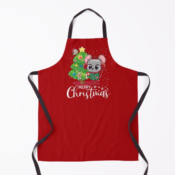 Item preview, Fabulous Little Rat Girl In Scarf And Winter Earmuffs - Cute Xmas Tree With A Bird Merry Christmas Gift designed and sold by FunnySunny T-Shirts.
