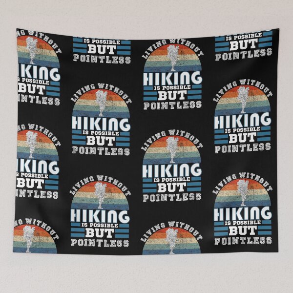 Item preview, hiker retro - hiking vintage saying designed and sold by pirminio.