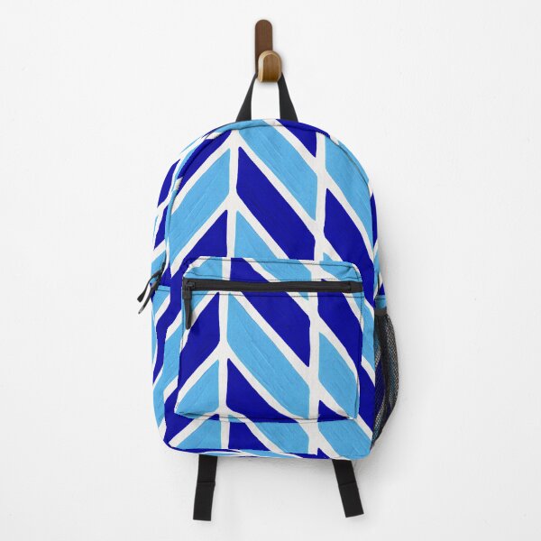 Item preview, Herringbone Acrylic – Blues designed and sold by Cat Coquillette.