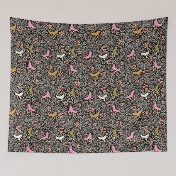 Item preview, Roller Skates Doodle Pattern - Vintage Palette designed and sold by Sketchbook Designs.