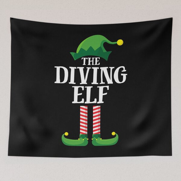 Item preview, Diving Elf Matching Family Group Christmas designed and sold by ElfEmporium.