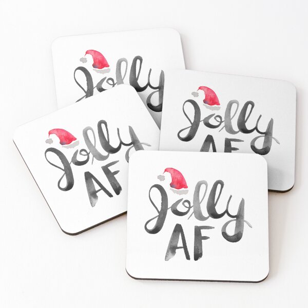 Item preview, Jolly AF – Black Typography designed and sold by Cat Coquillette.