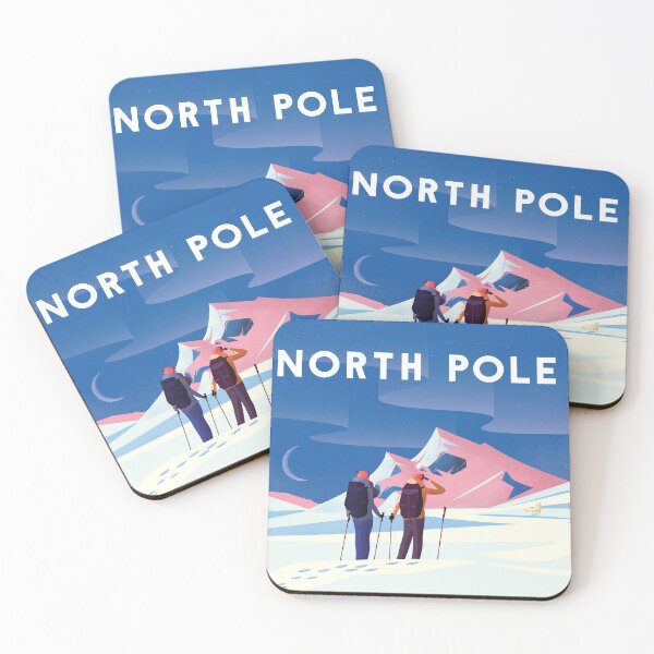 Item preview, North pole travel  poster  designed and sold by Arctic frame studio.