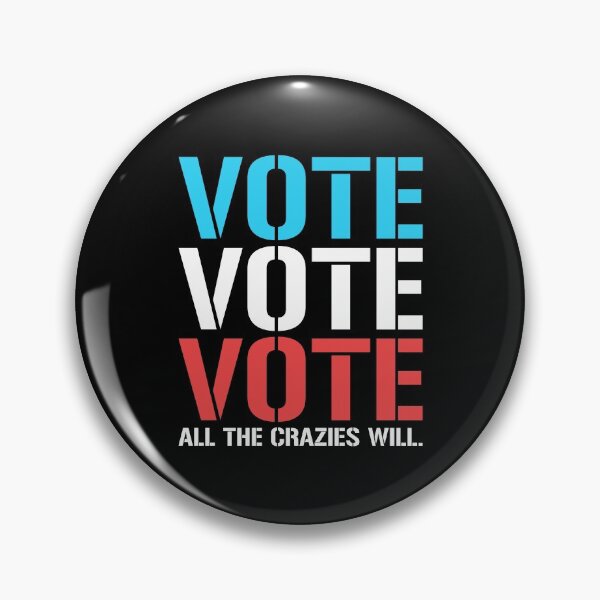 /"EVERY VOTE COUNTS/" BUTTON pin pinback politics political activism BLUE WAVE