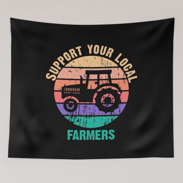 Item preview, Support Your Local Farmers Tractor designed and sold by Alaadin Bendali Braham.
