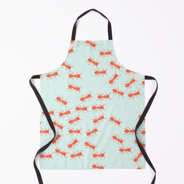 Item preview, Cute Ants Pattern in blue and red designed and sold by kapotka.