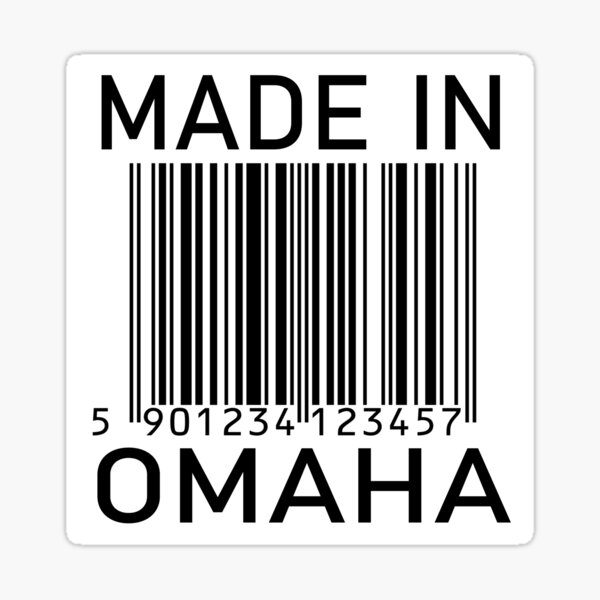 "Made In Omaha" Sticker by frigamribe88 Redbubble