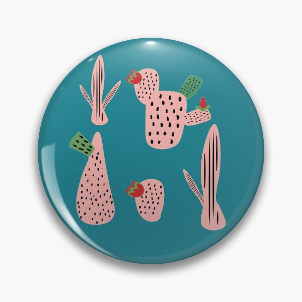 Item preview, Mid Mod Cactus Teal designed and sold by susycosta.