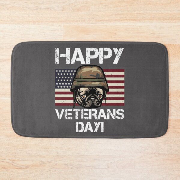 Item preview, Veterans Day Cute Pug designed and sold by IPRINT Clothing.