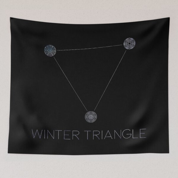 Item preview, Winter Triangle Asterism Mandalas designed and sold by MetaPhyStore.