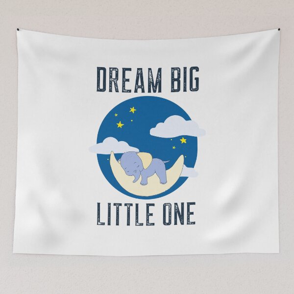 Item preview, Dream Big Little One - Cute Elephant  designed and sold by ChaseCoClothing.