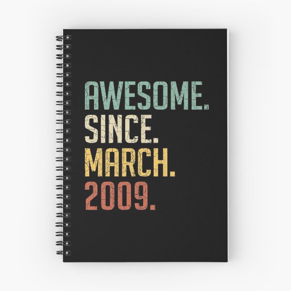 Item preview, Awesome Since March 2009 12nd Birthday Gift 12 Years Old Vintage March 2009 designed and sold by Takatv.