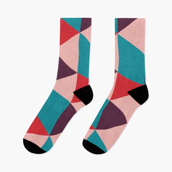 Item preview, Mod triangle pink blue and red pattern  designed and sold by susycosta.