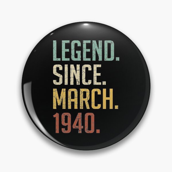 Item preview, Legend Since March 1940 81st Birthday Gift 81 Years Old Vintage March 1940 designed and sold by Takatv.