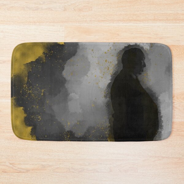 Item preview, Alfred Hitchcock silohette with gold details designed and sold by Aura-E.