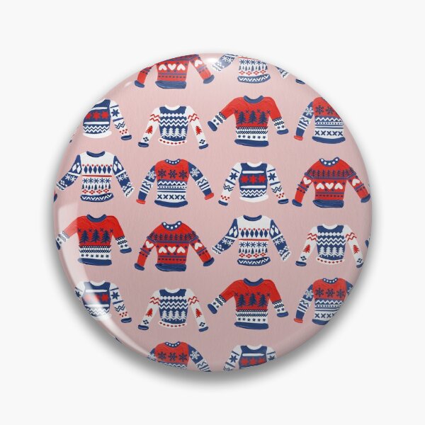 Item preview, Christmas Sweaters – Red & Navy Palette designed and sold by Cat Coquillette.