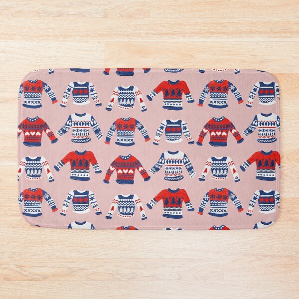 Item preview, Christmas Sweaters – Red & Navy Palette designed and sold by Cat Coquillette.