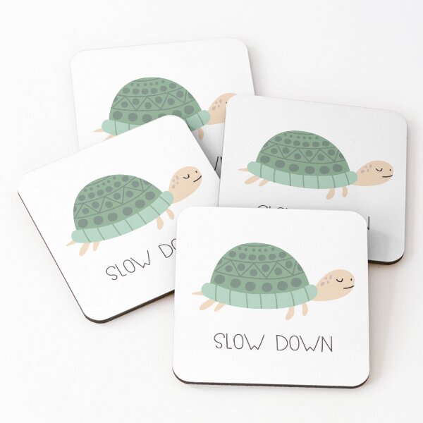 Item preview, Cute turtle with lettering Slow down. designed and sold by IrinaOstapenko.