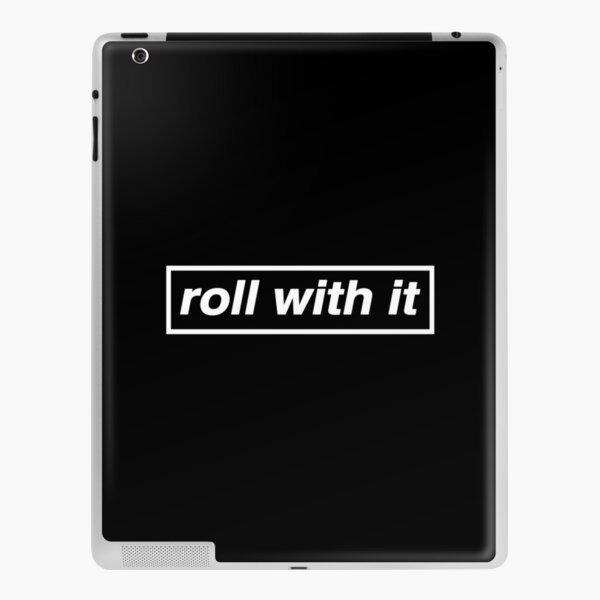 Roll With It - OASIS Band Tribute - MADE IN THE 90s (Black) iPad Skin