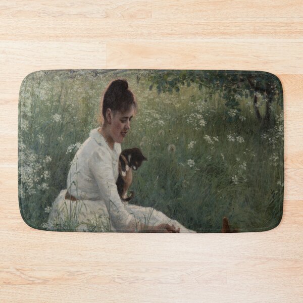 Item preview, Girl with Cats in a Summer Landscape-Elin Danielson Gambogi, designed and sold by LexBauer.