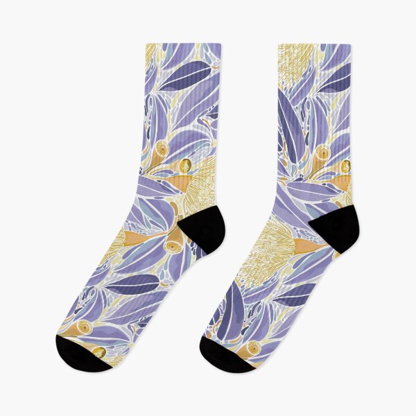 Item preview, Summer Wildflower Pattern - Purple and Orange Palette designed and sold by Sketchbook Designs.
