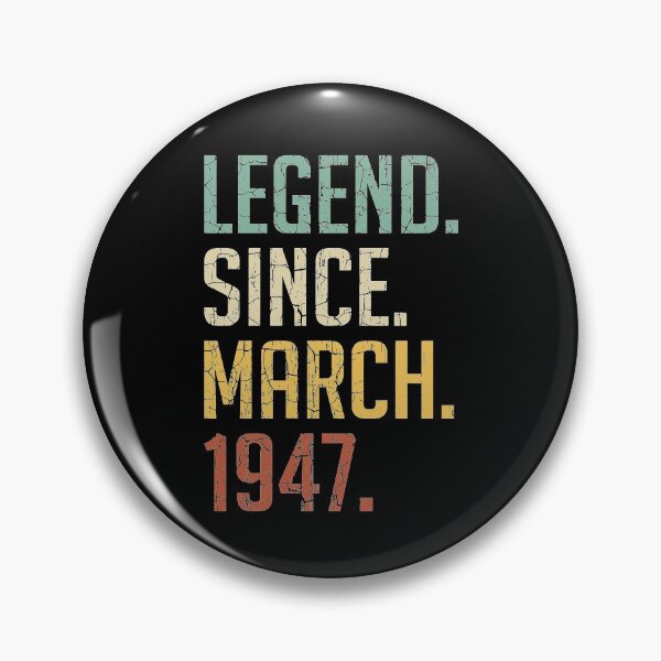 Item preview, Legend Since March 1947 74th Birthday Gift 74 Years Old Vintage March 1947 designed and sold by Takatv.