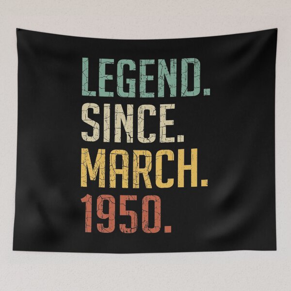 Item preview, Legend Since March 1950 71st Birthday Gift 71 Years Old Vintage March 1950 designed and sold by Takatv.