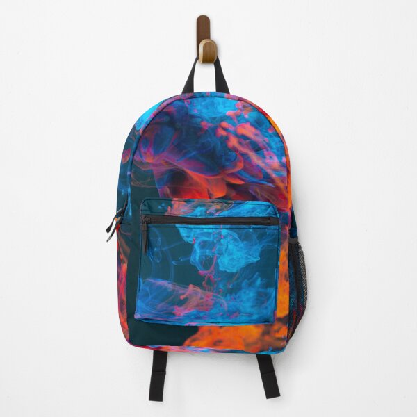 Item preview, Abstract Hypercolor red blue smoke cool patterns  designed and sold by Long Exposure.
