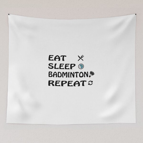 Item preview, Copy of Eat Sleep Badminton Repeat  designed and sold by bkjournaly2020.