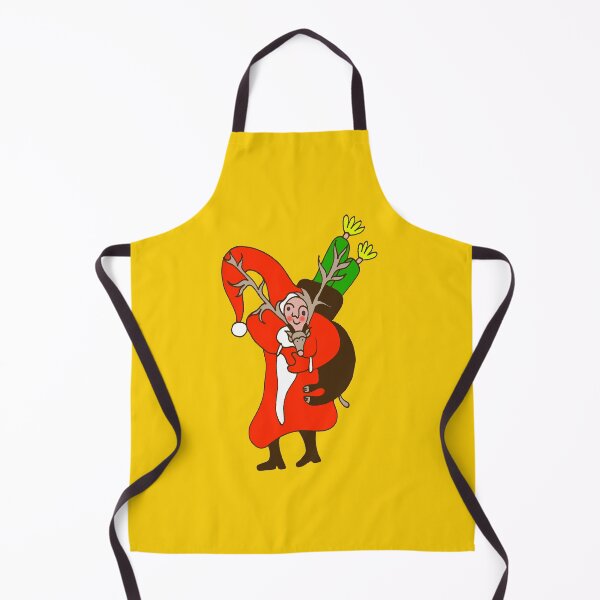 Item preview, Saint Nicholas with Deer on Orange Board  designed and sold by Istvan Ocztos.