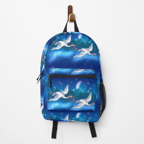 Item preview, Japanese cranes flying over a lake designed and sold by CuisineCat.