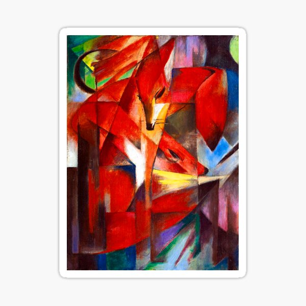 Franz Marc Foxes Sticker