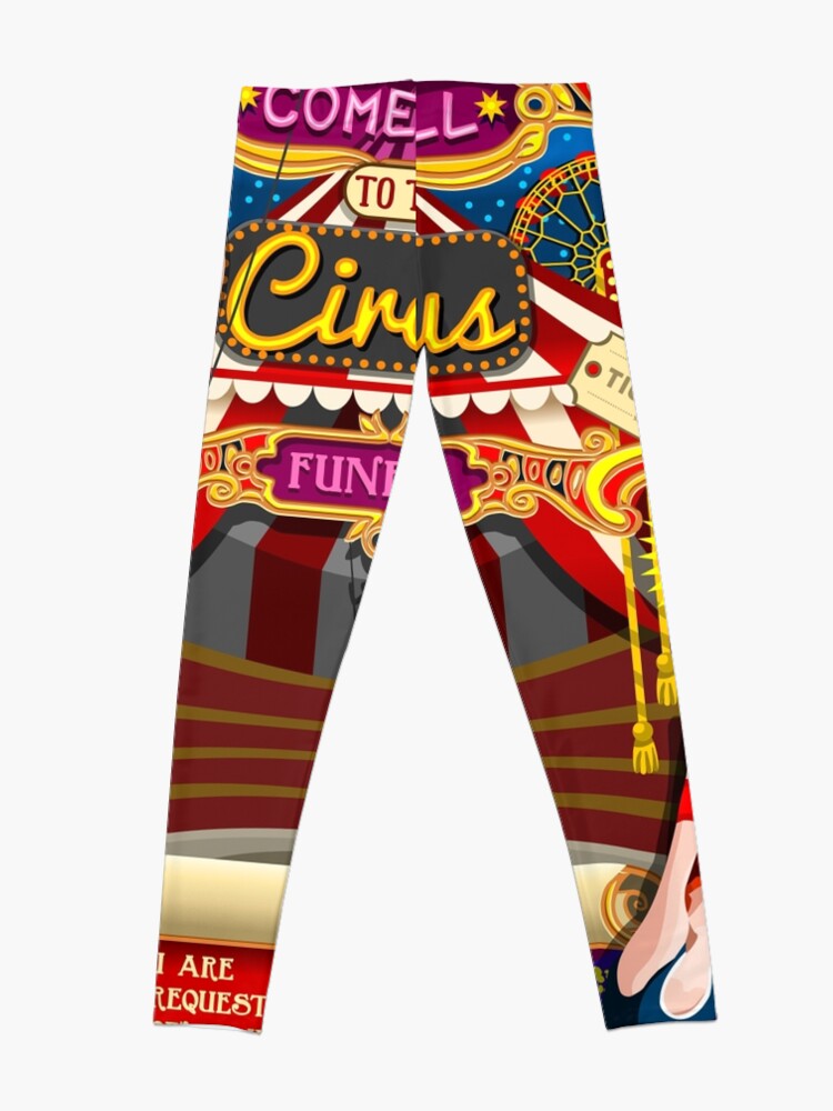 Alternate view of Circus Carnival Amusement Festival Leggings