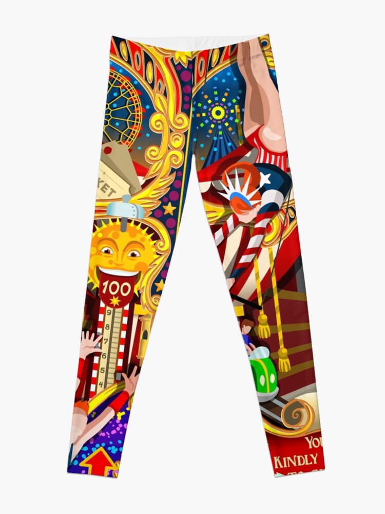 Alternate view of Circus Carnival Amusement Festival Leggings