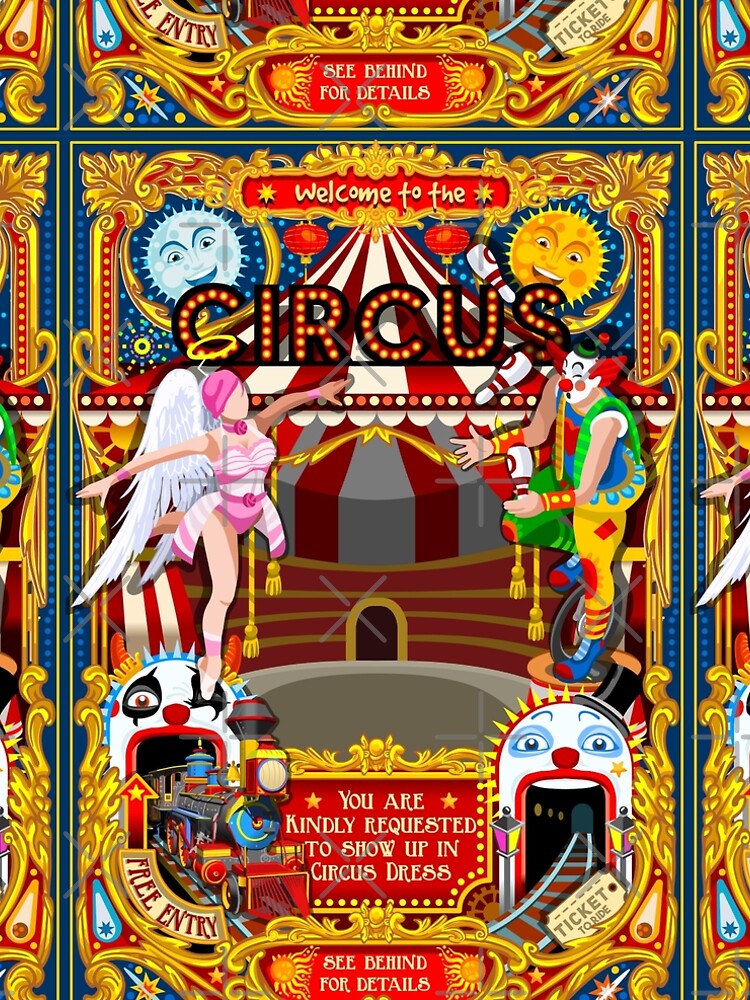 Carnival Circus Amusement Family Theme Park Illustration by aurielaki