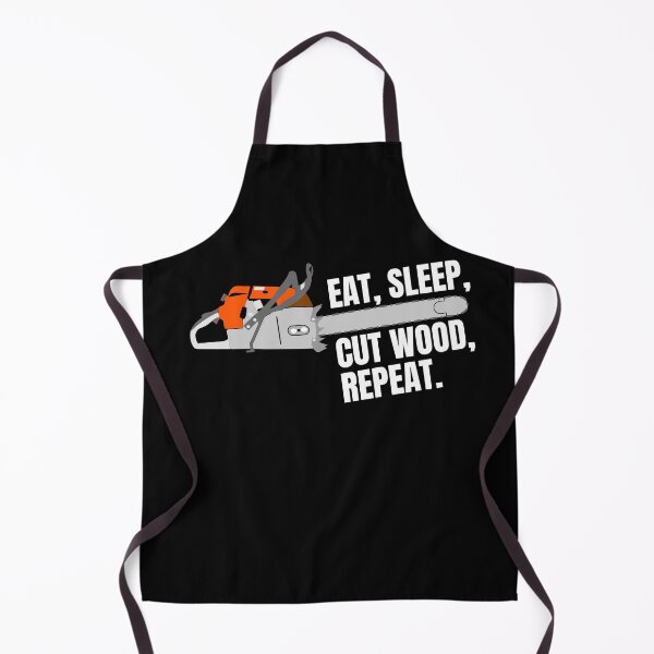 Item preview, Eat Sleep Cut Wood Repeat Chainsaw Lumberjack Joke designed and sold by jacks-tees.