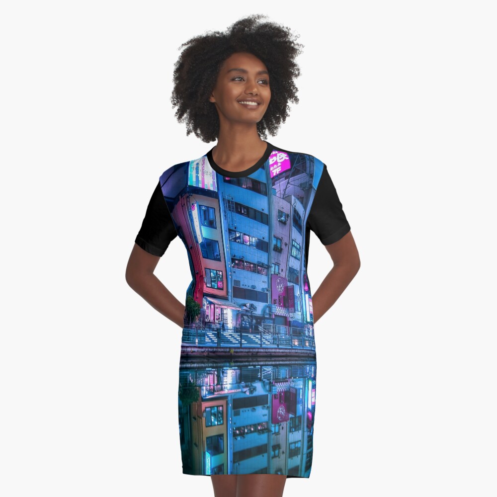 Item preview, Graphic T-Shirt Dress designed and sold by TokyoLuv.