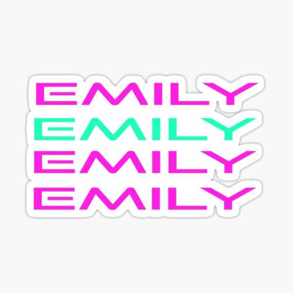 Emily Sticker For Sale By Ruhanmoolman Redbubble