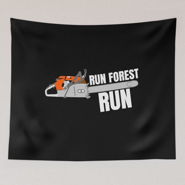 Item preview, Run Forest Run Funny Chainsaw Lumberjack Joke designed and sold by jacks-tees.