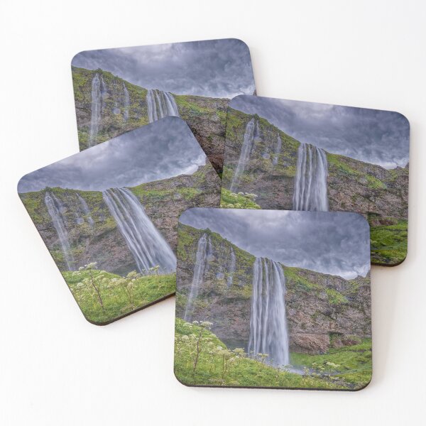 Item preview, Seljalandsfoss Iceland On A Heavy Cloudy Day - Famous Waterfall In Iceland designed and sold by Susan Dost.