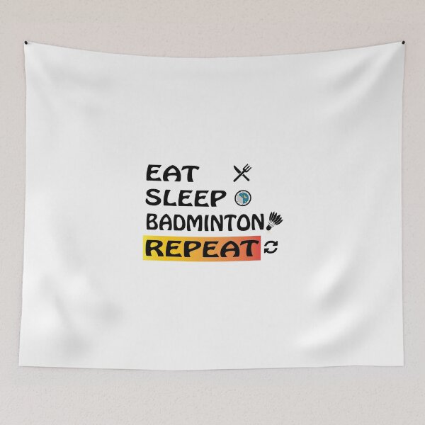 Item preview,  Eat Sleep Badminton Repeat  designed and sold by bkjournaly2020.
