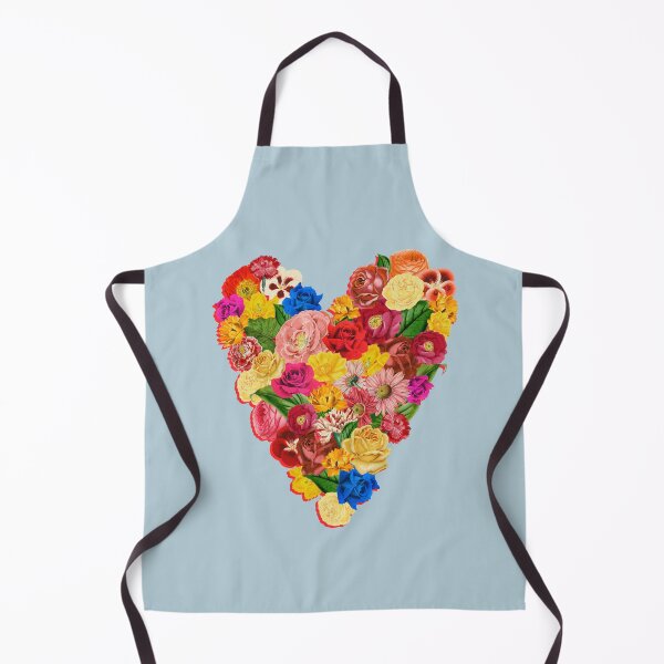 Item preview, Heart Floral (Blue) designed and sold by Frida Floral Studio.